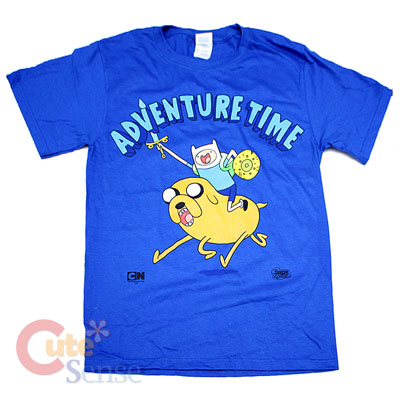 Adventure Time Finn & Jake  Men's T-Shirt -L